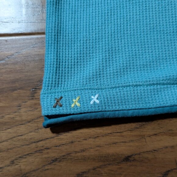 Carter's waffle polo shirt turquoise size 3 months - Picture 5 of 8